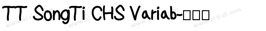 TT SongTi CHS Variab字体转换